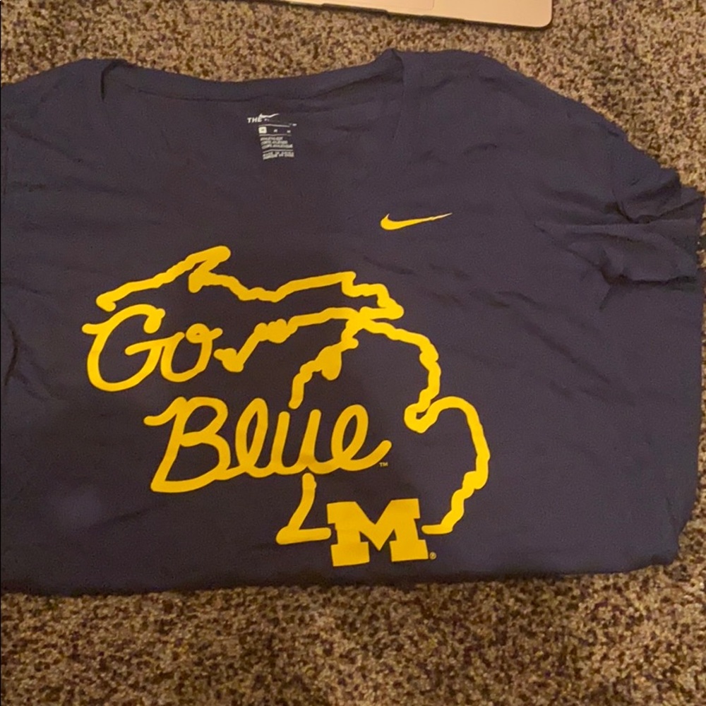 Nike go blue Michigan shirt
